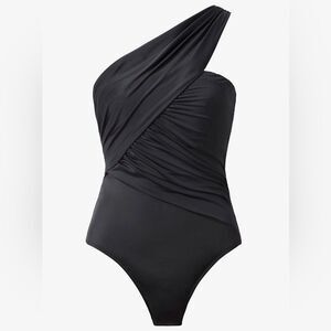Magicsuit Black Goddess One-Shoulder One piece Swimsuit size 10 NWOT